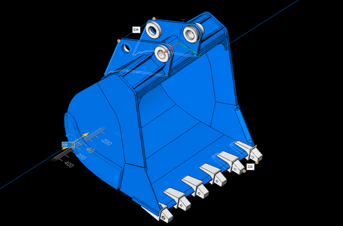 Design parts and components BricsCAD Mechanical 2