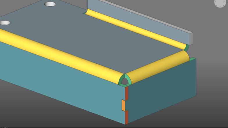 flanges bends junctions and tabs